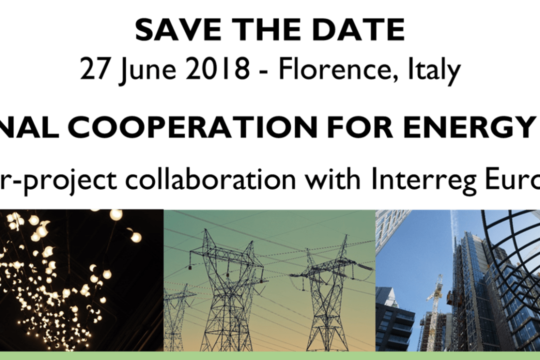 Interregional Cooperation for Energy Transition – next week in Florence