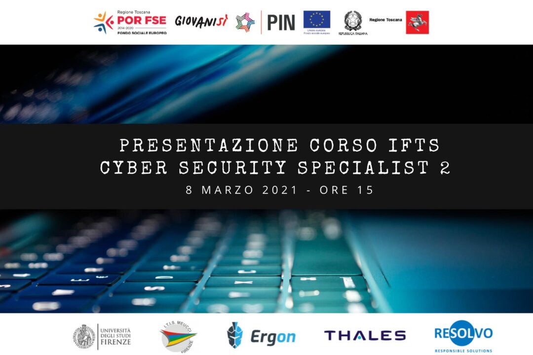 Cyber Security Specialist, iscrizioni entro il 24 marzo…affrettatevi!